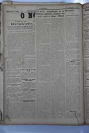 Página do jornal O Nordeste de agosto de 1929
