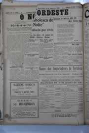 Página do jornal O Nordeste de agosto de 1929