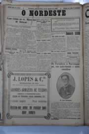 Página do jornal O Nordeste de agosto de 1929