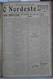 Página do jornal O Nordeste de agosto de 1929
