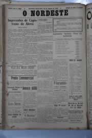 Página do jornal O Nordeste de agosto de 1929