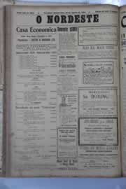 Página do jornal O Nordeste de agosto de 1929