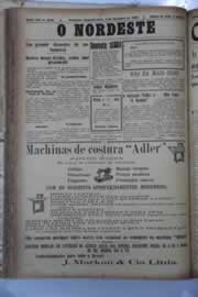 Página do jornal O Nordeste de setembro de 1929