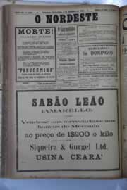 Página do jornal O Nordeste de setembro de 1929
