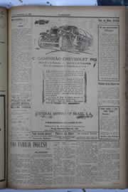 Página do jornal O Nordeste de setembro de 1929