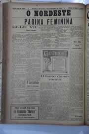 Página do jornal O Nordeste de setembro de 1929