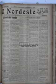 Página do jornal O Nordeste de setembro de 1929