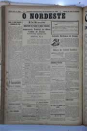 Página do jornal O Nordeste de setembro de 1929
