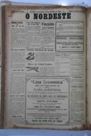 Página do jornal O Nordeste de setembro de 1929