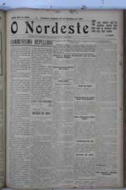 Página do jornal O Nordeste de setembro de 1929