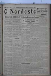 Página do jornal O Nordeste de setembro de 1929