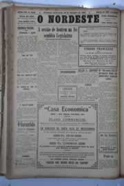 Página do jornal O Nordeste de setembro de 1929