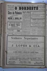 Página do jornal O Nordeste de setembro de 1929