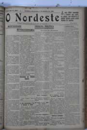 Página do jornal O Nordeste de outubro de 1929