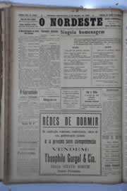 Página do jornal O Nordeste de outubro de 1929