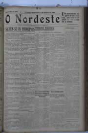 Página do jornal O Nordeste de outubro de 1929
