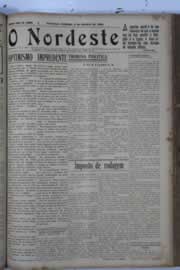 Página do jornal O Nordeste de outubro de 1929