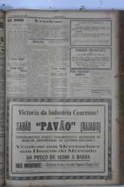 Página do jornal O Nordeste de outubro de 1929