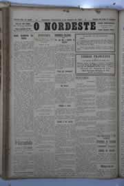Página do jornal O Nordeste de outubro de 1929