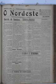 Página do jornal O Nordeste de outubro de 1929