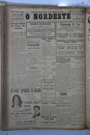 Página do jornal O Nordeste de outubro de 1929