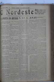 Página do jornal O Nordeste de outubro de 1929