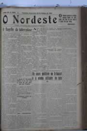 Página do jornal O Nordeste de outubro de 1929