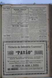 Página do jornal O Nordeste de outubro de 1929