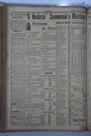 Página do jornal O Nordeste de outubro de 1929