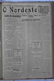 Página do jornal O Nordeste de dezembro de 1929