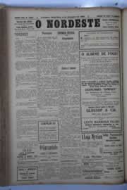 Página do jornal O Nordeste de dezembro de 1929