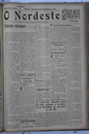 Página do jornal O Nordeste de dezembro de 1929