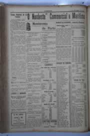 Página do jornal O Nordeste de dezembro de 1929