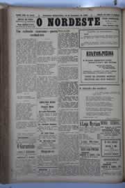 Página do jornal O Nordeste de dezembro de 1929