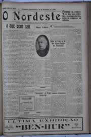 Página do jornal O Nordeste de dezembro de 1929
