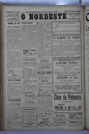 Página do jornal O Nordeste de dezembro de 1929