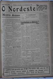 Página do jornal O Nordeste de dezembro de 1929