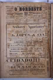 Página do jornal O Nordeste de dezembro de 1929