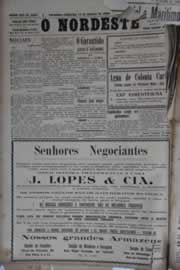 Página do jornal O Nordeste de janeiro de 1930