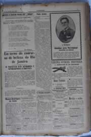 Página do jornal O Nordeste de janeiro de 1930