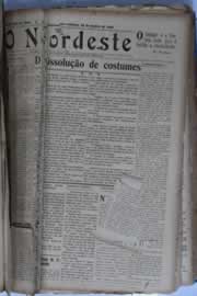 Página do jornal O Nordeste de janeiro de 1930