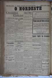 Página do jornal O Nordeste de fevereiro de 1930