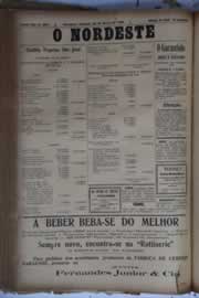 Página do jornal O Nordeste de março de 1930