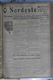 Página do jornal O Nordeste de março de 1930