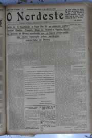 Página do jornal O Nordeste de abril de 1930