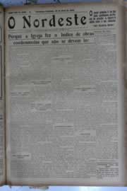 Página do jornal O Nordeste de abril de 1930