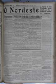 Página do jornal O Nordeste de abril de 1930