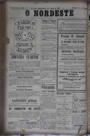 Página do jornal O Nordeste de maio de 1930