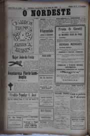 Página do jornal O Nordeste de maio de 1930