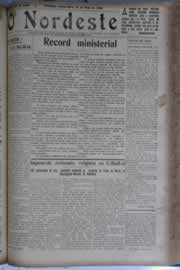 Página do jornal O Nordeste de maio de 1930